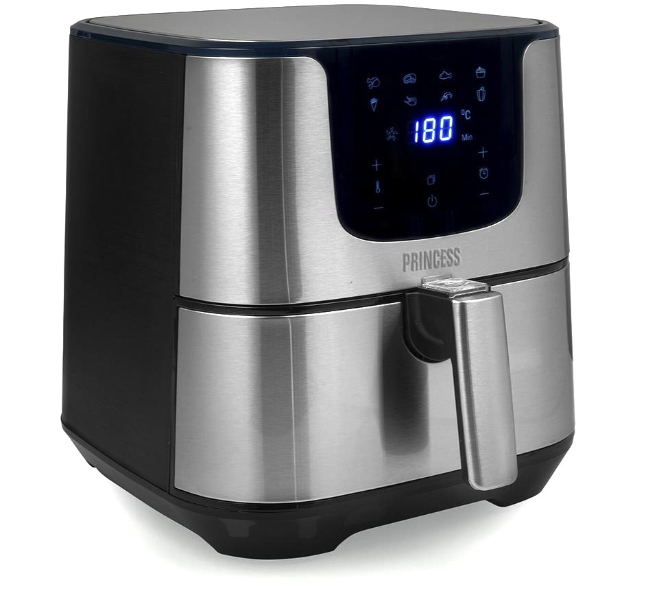 Freidora de aire Princess 182060, 5.5 litros, 1700W, plata